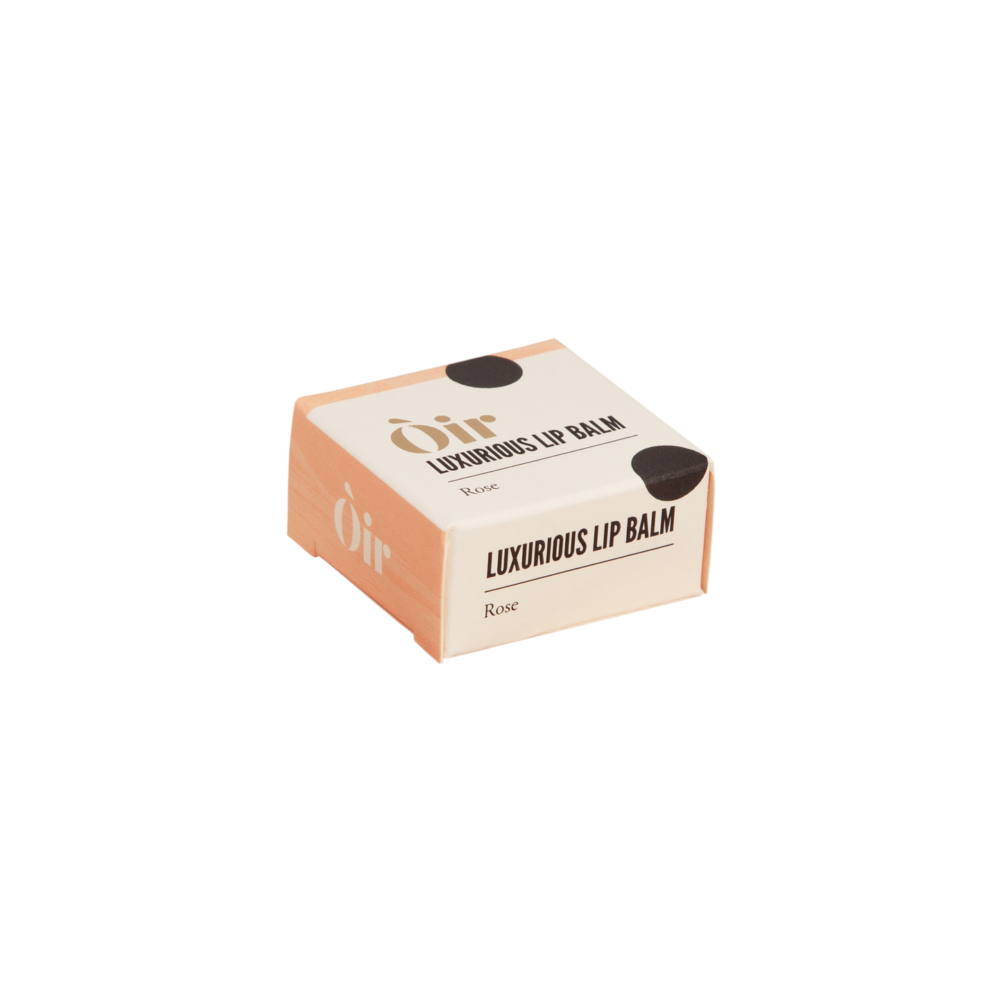 Eco-friendly rose lip balm with hint of cocoa and vanilla, recyclable tub, 10g