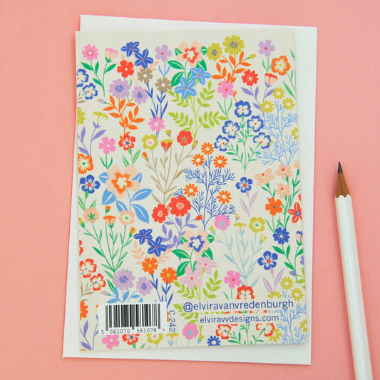 Sustainably sourced Mother's Day card with cream envelope