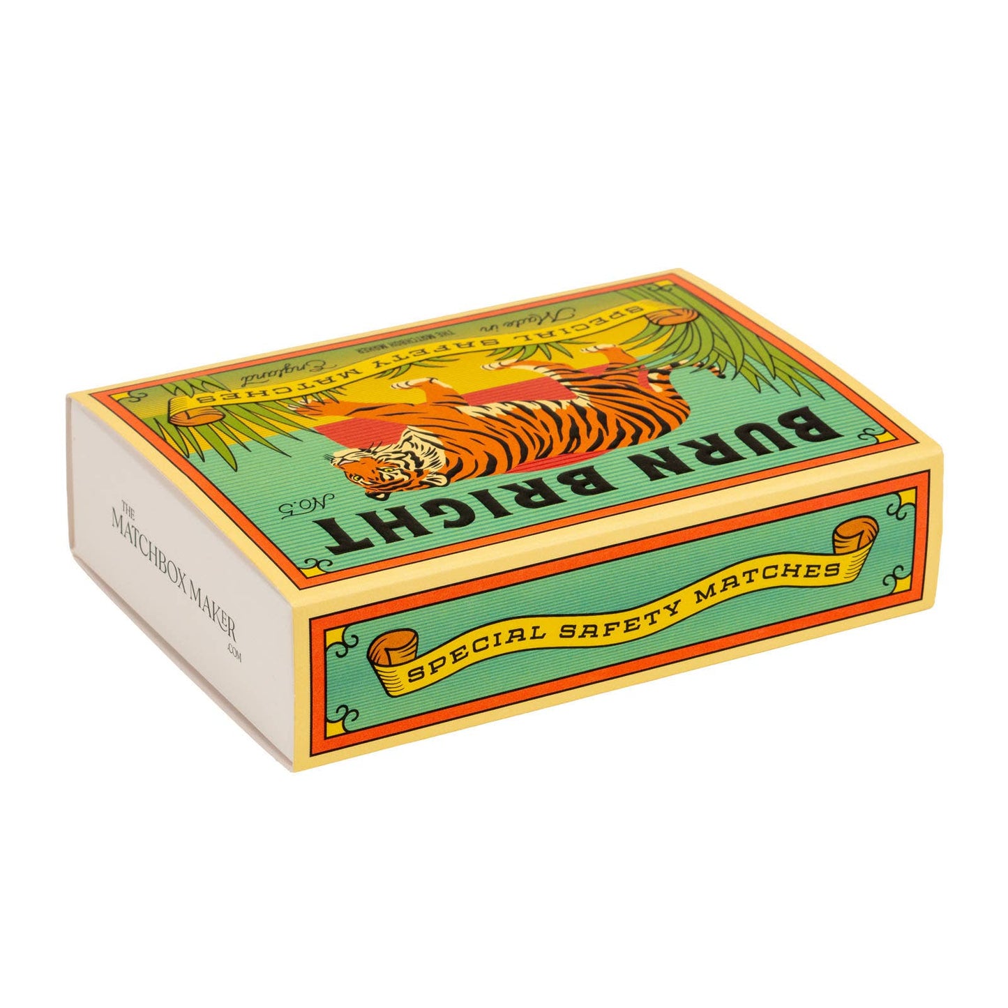Tiger matches box details and stylish packaging