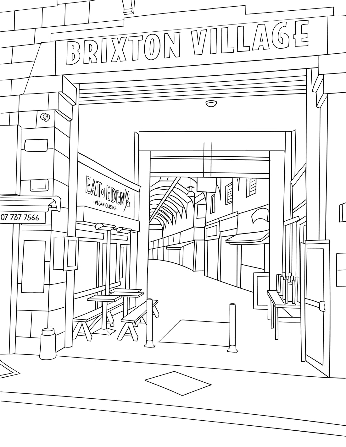 Brixton Colouring Book