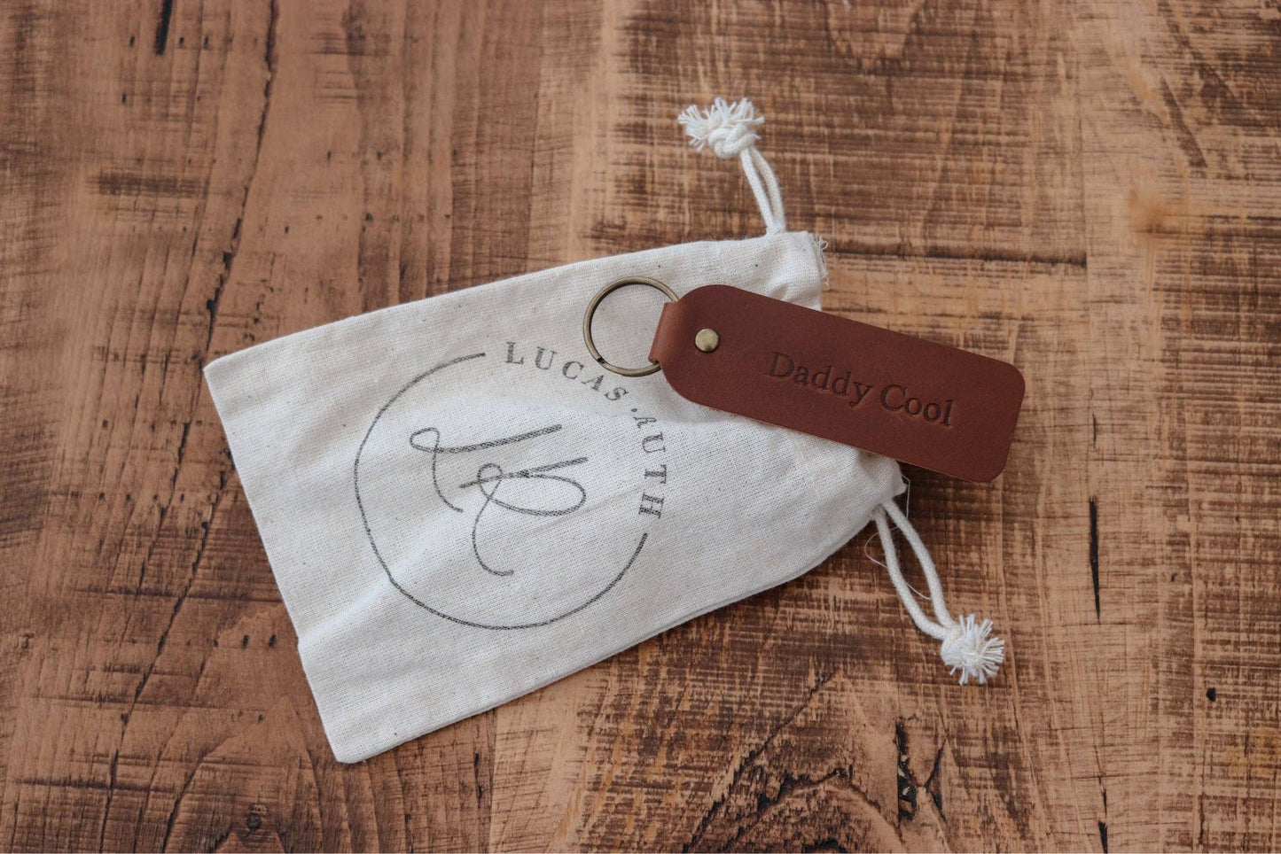 World's Best Dad Leather Handmade Keyrings