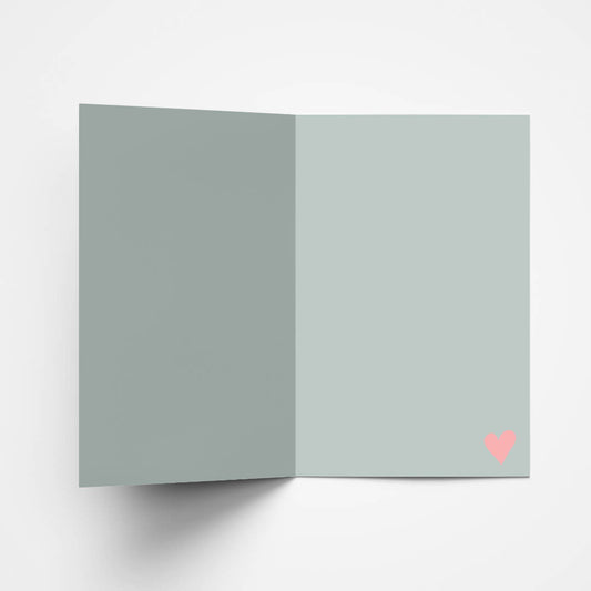 Inside Detail of Eco-Friendly Wedding Card with Kraft Envelope