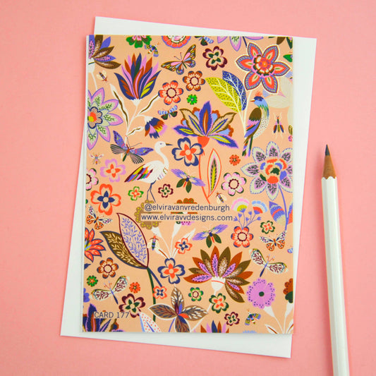 Eco-Friendly UK Printed 50th Birthday Card with Envelope