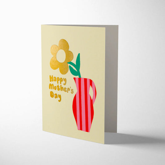 Emma Cooter Mother's Day Card Close-up Gold Foil Details