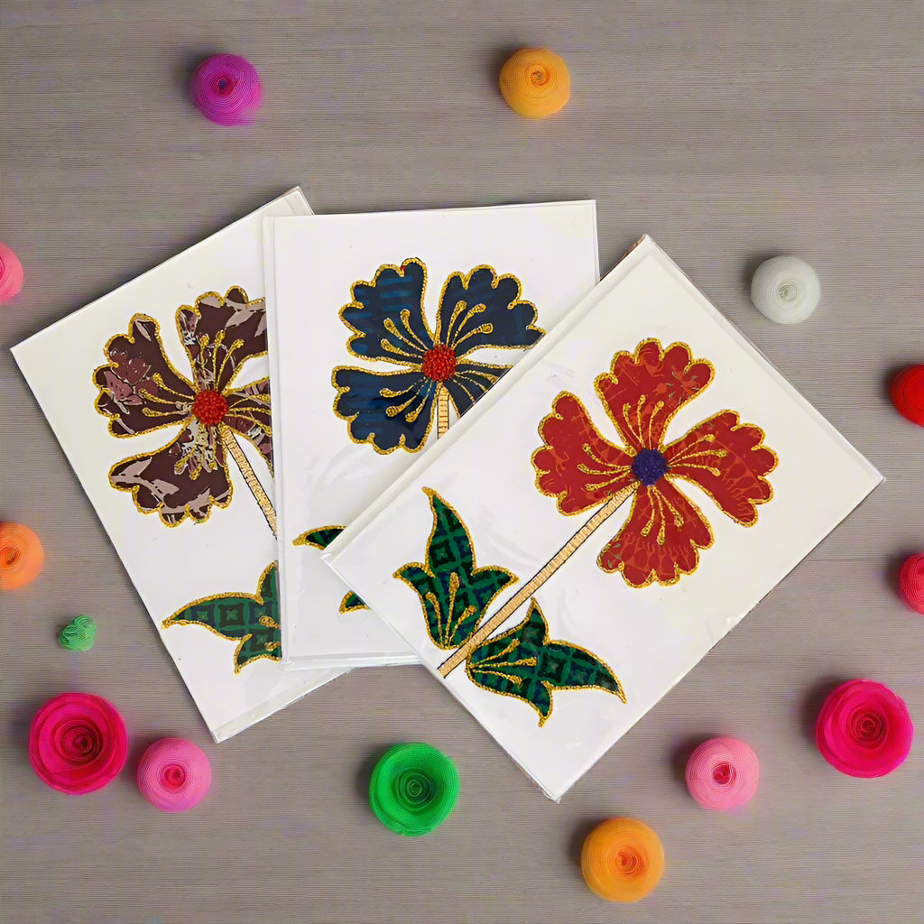 Handcrafted Flower card
