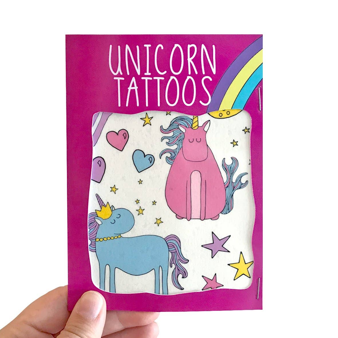 Magical Unicorn Transfer Tattoos for Kids, designed by Neon Magpie