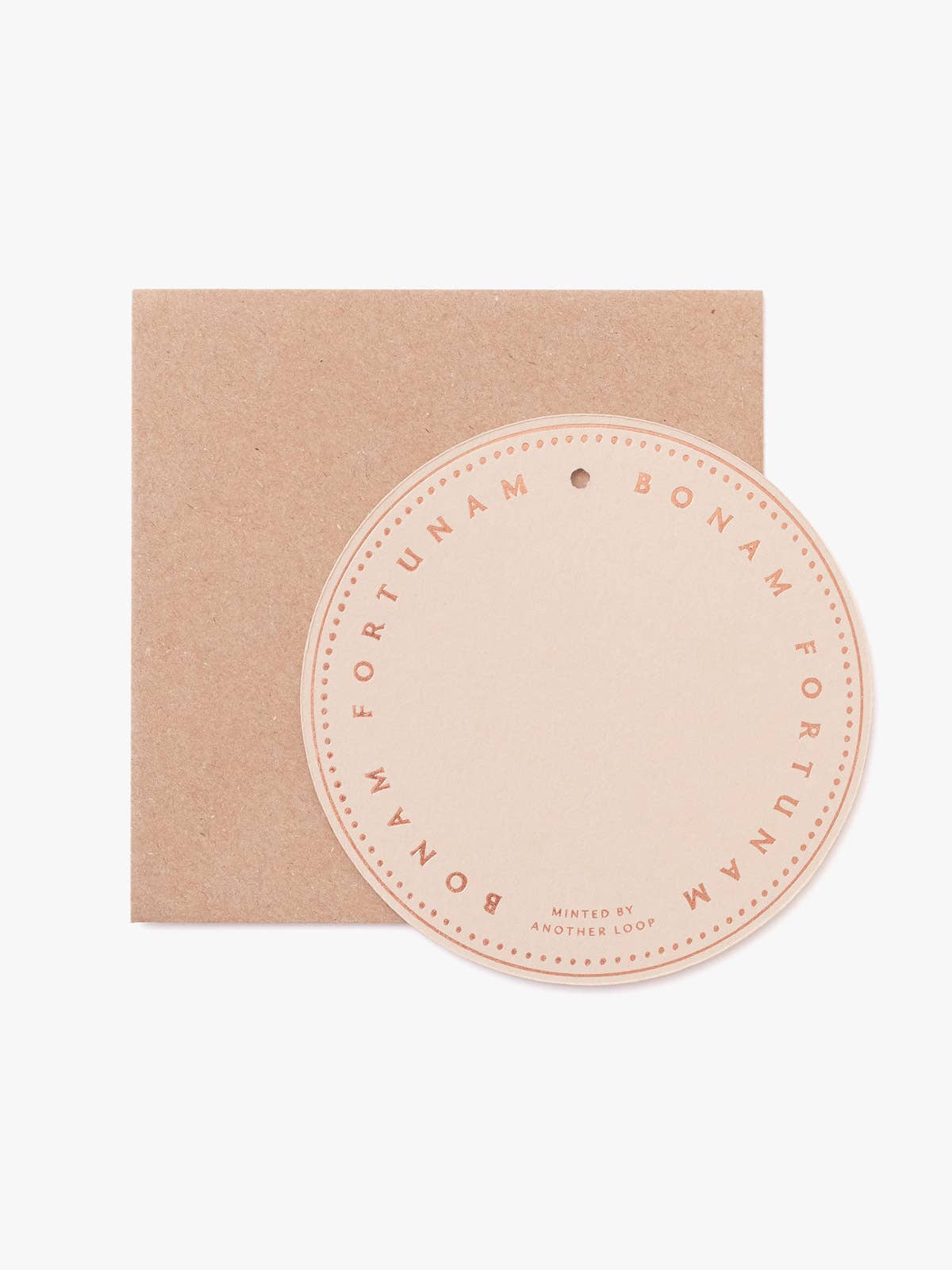 Reverse side of Lucky Penny Token with space to personalise