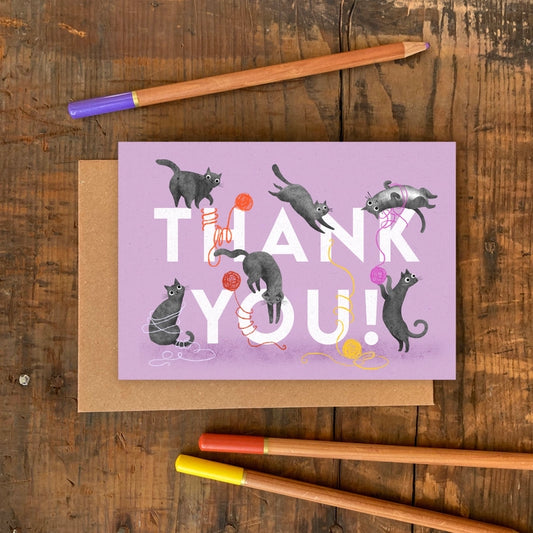 Thank You Cats Greeting Card