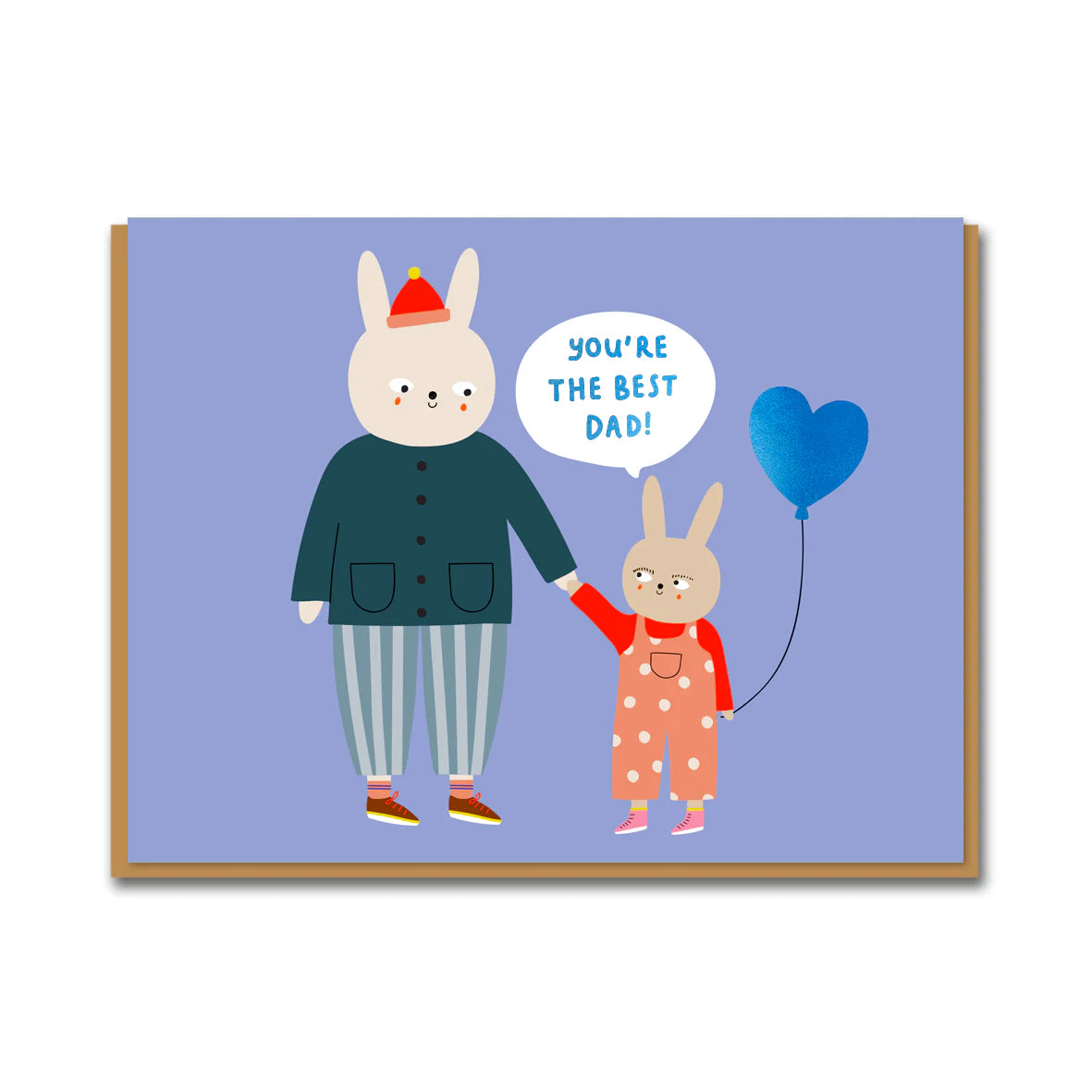 The Best Bunny Dad Greeting Card