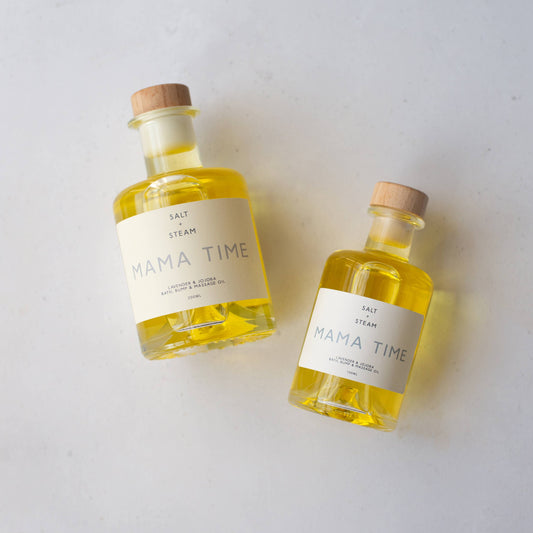 Eco-friendly packaging for Lavender Bath and Bump Oil