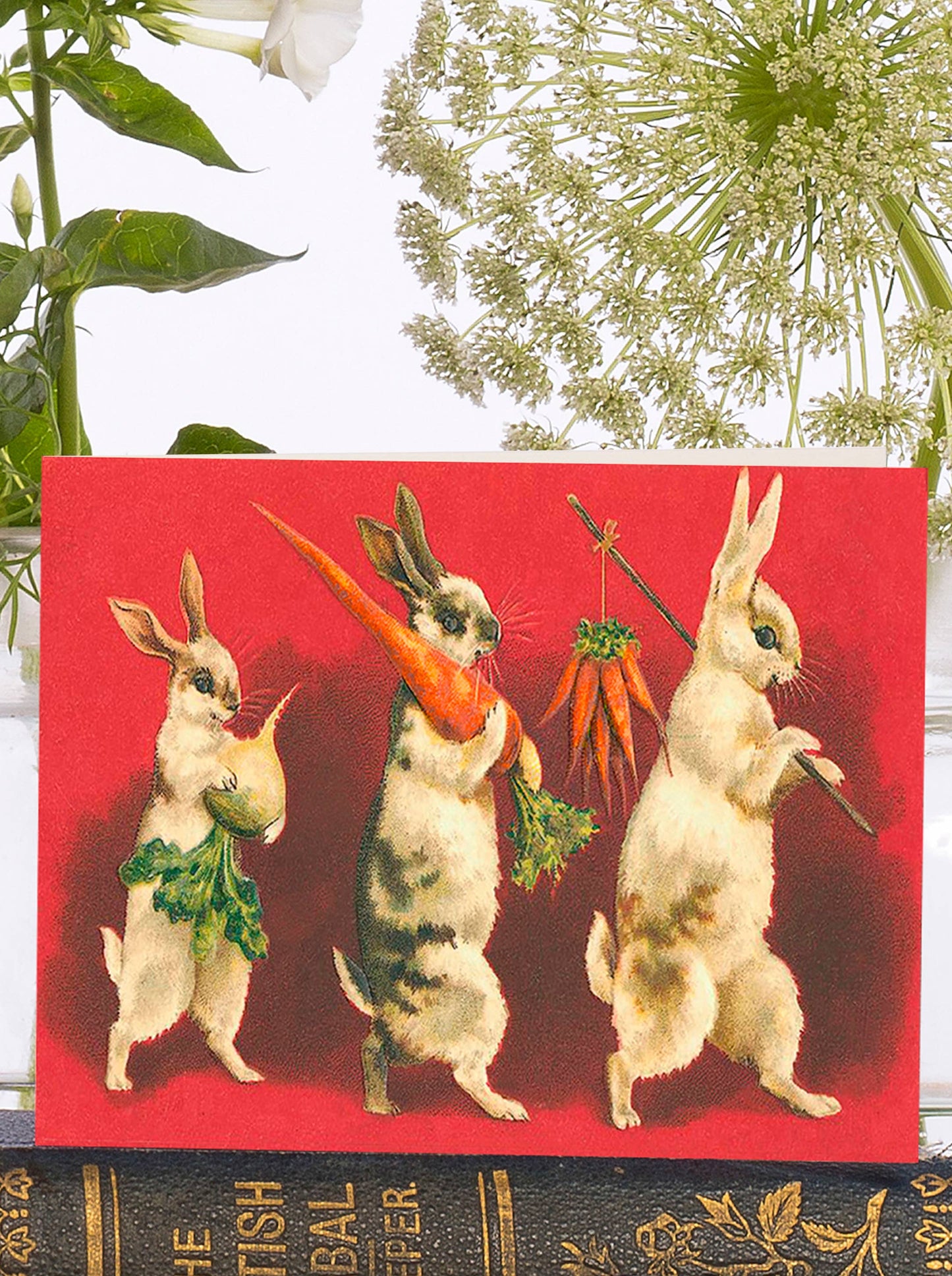 Little Vintage Greeting Card with ivory envelope