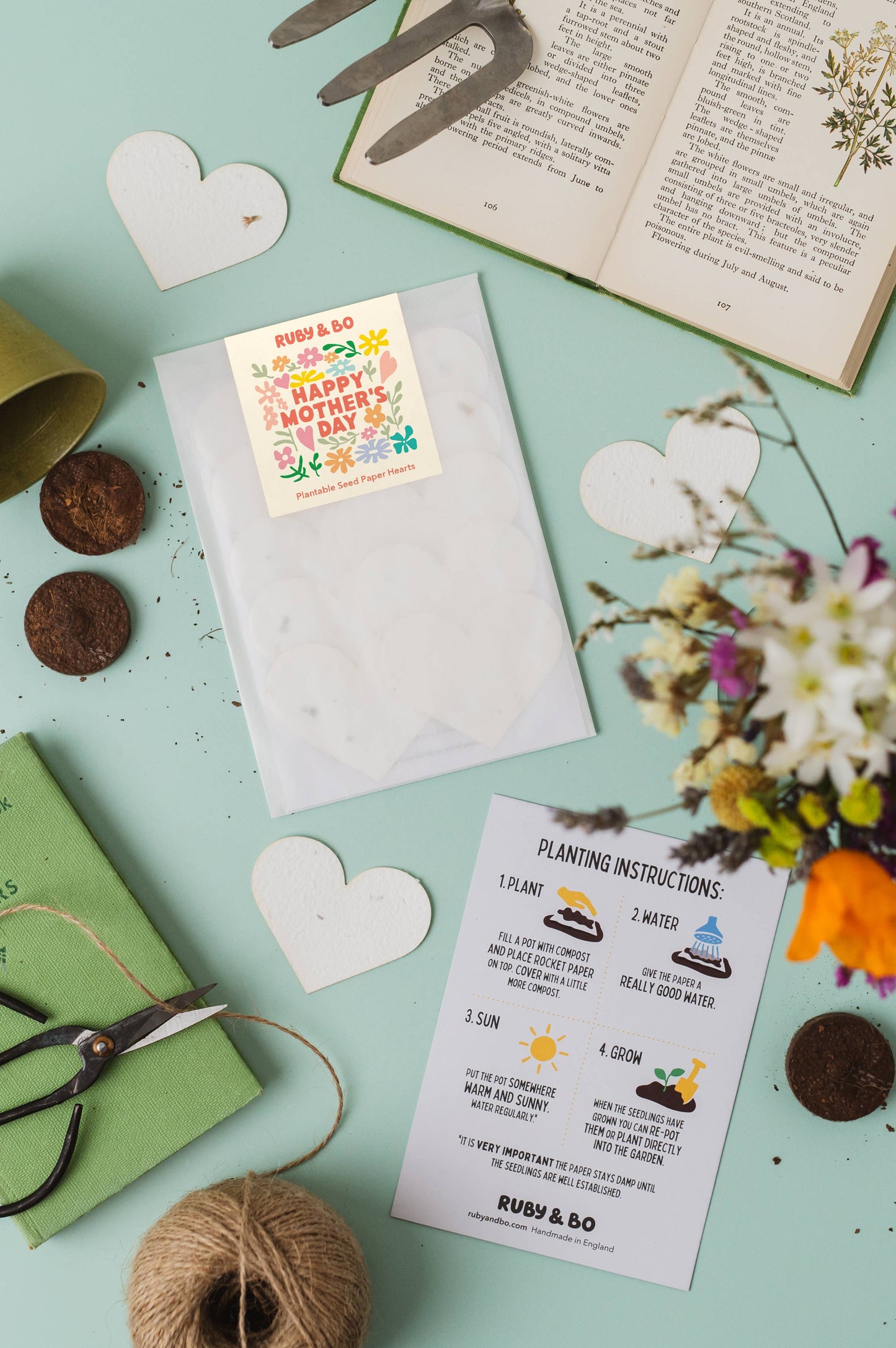 Mother's Day Plantable Paper Hearts