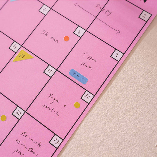 Colourful sticker sheets for diaries and journals