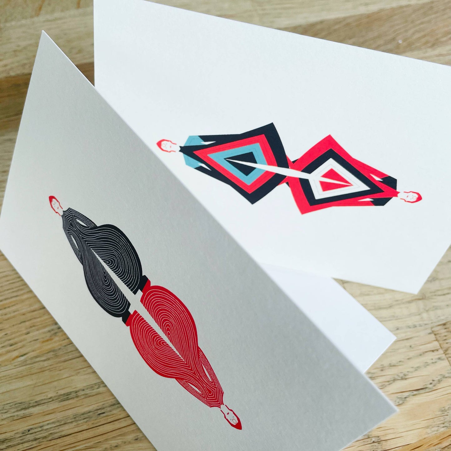 Sustainably certified Space Samurai greeting card – David Bowie inspired eco-friendly stationery, London