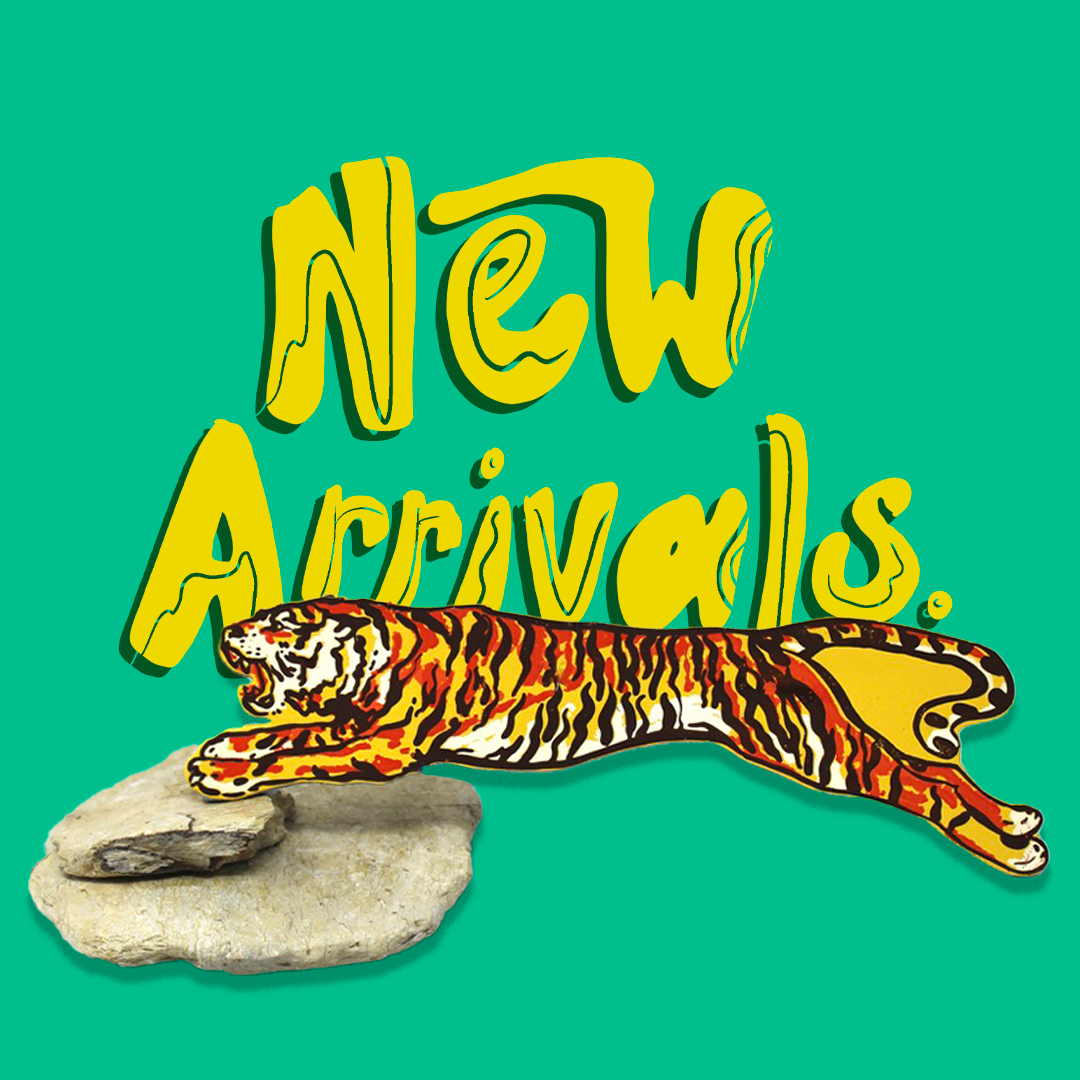 Genuine leather Tiger Bookmark by Ark Colour Design with hand foiling and embossing, UK made