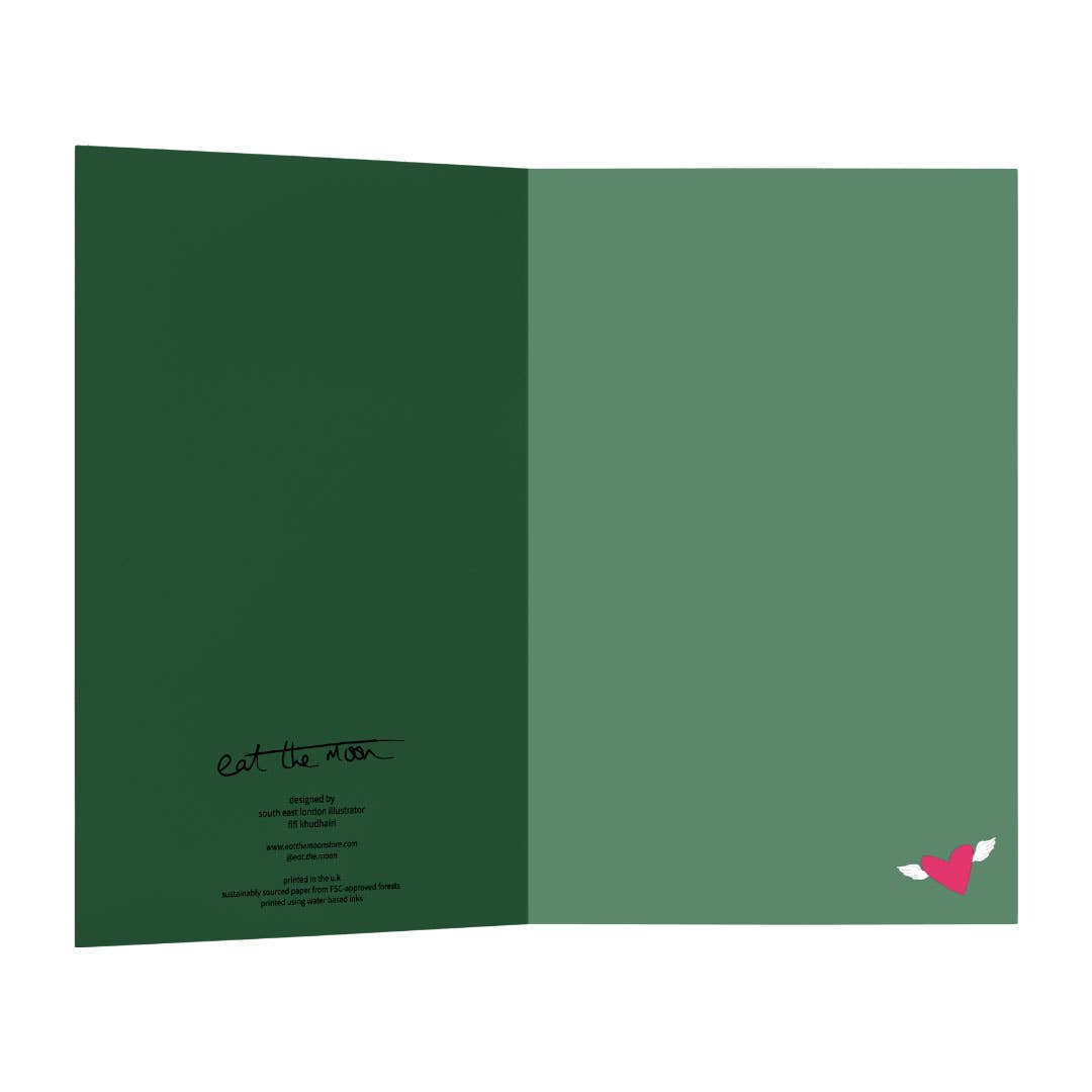 Best Dad EVER card with plain brown Kraft envelope