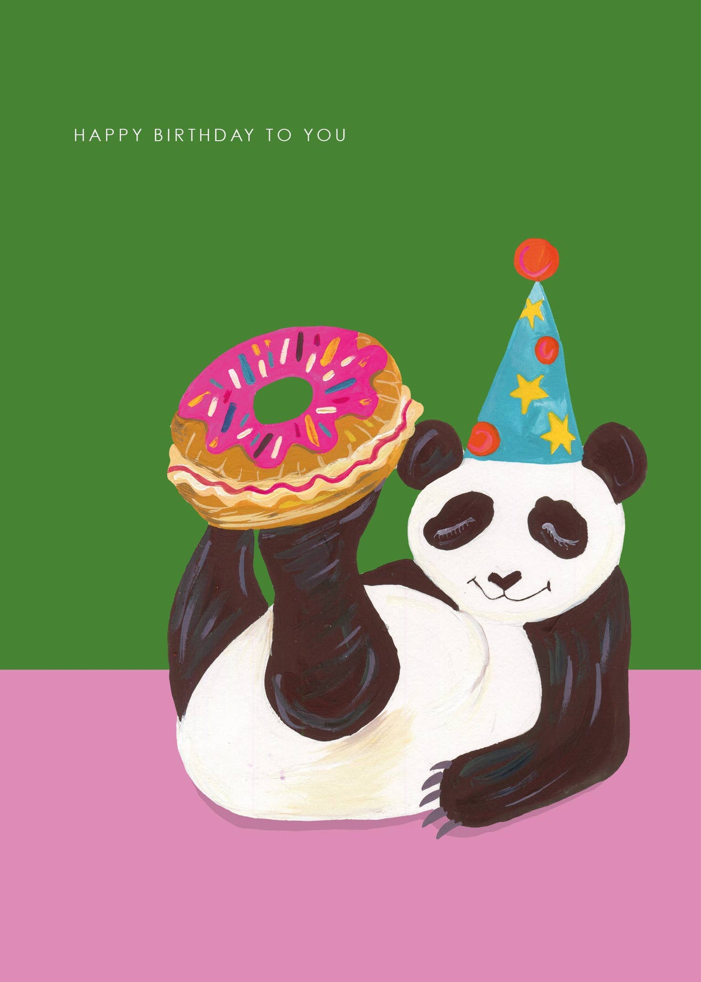 Eco-Friendly Panda Birthday Card, 5x7 inches, Sustainably Sourced
