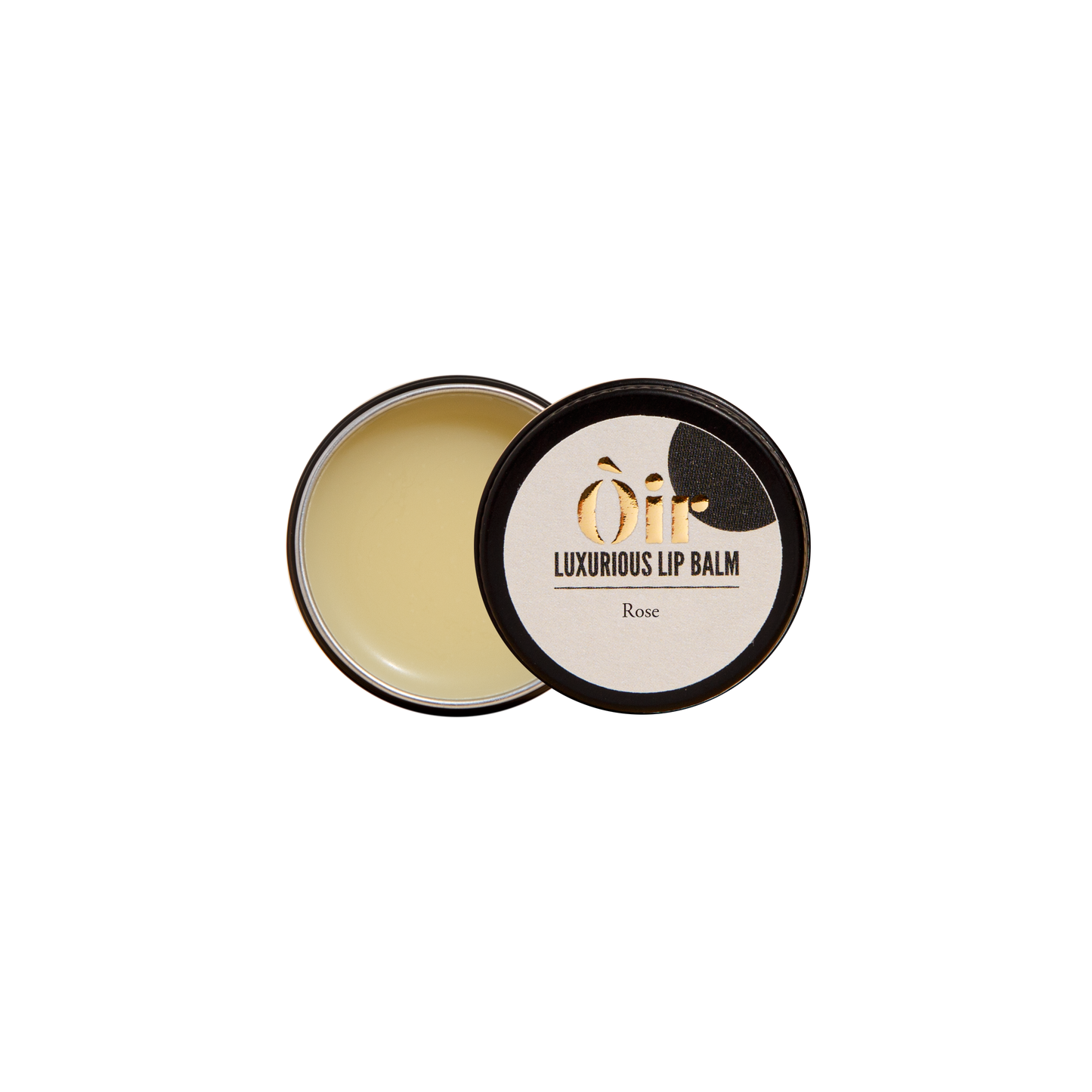 Eco-friendly rose lip balm with hint of cocoa and vanilla, recyclable tub, 10g