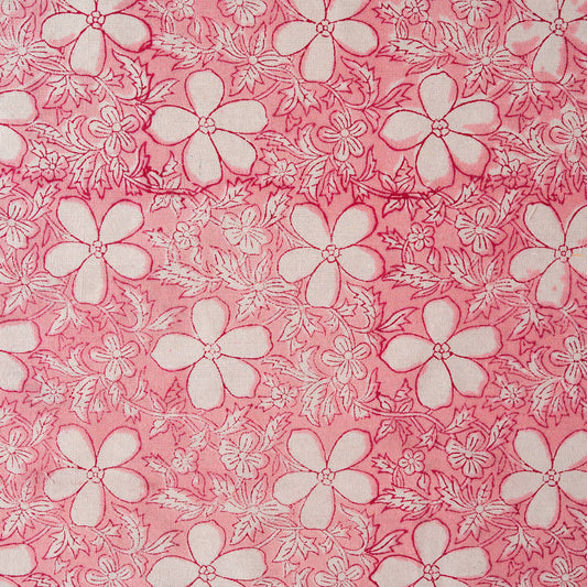 Close up of floral pattern on cotton napkin