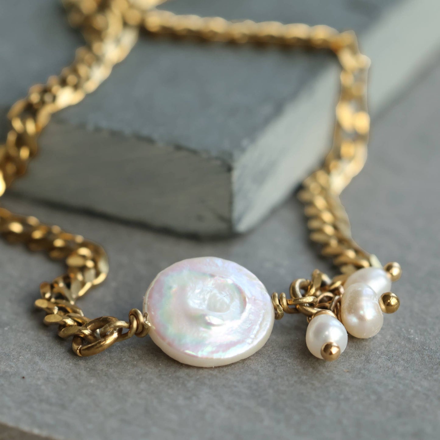 Freshwater Pearl Trio Bracelet