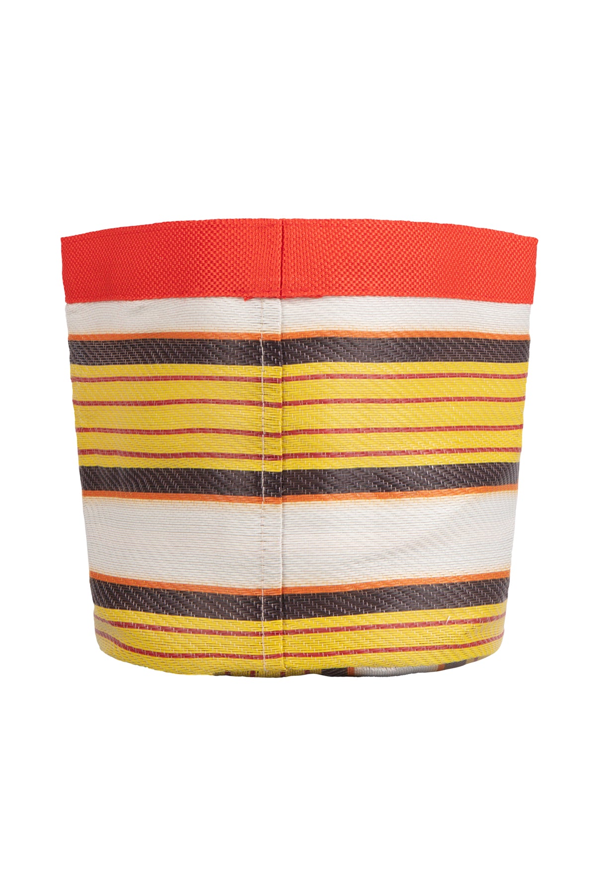 Woven Plant Pot Cover - Medium - Tuscan Yellow, Pearl & Rose Beige