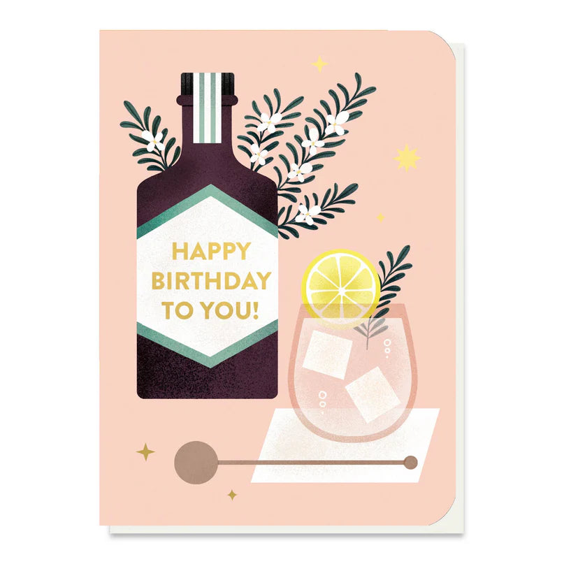 Rosemary Gin Birthday Seed Card