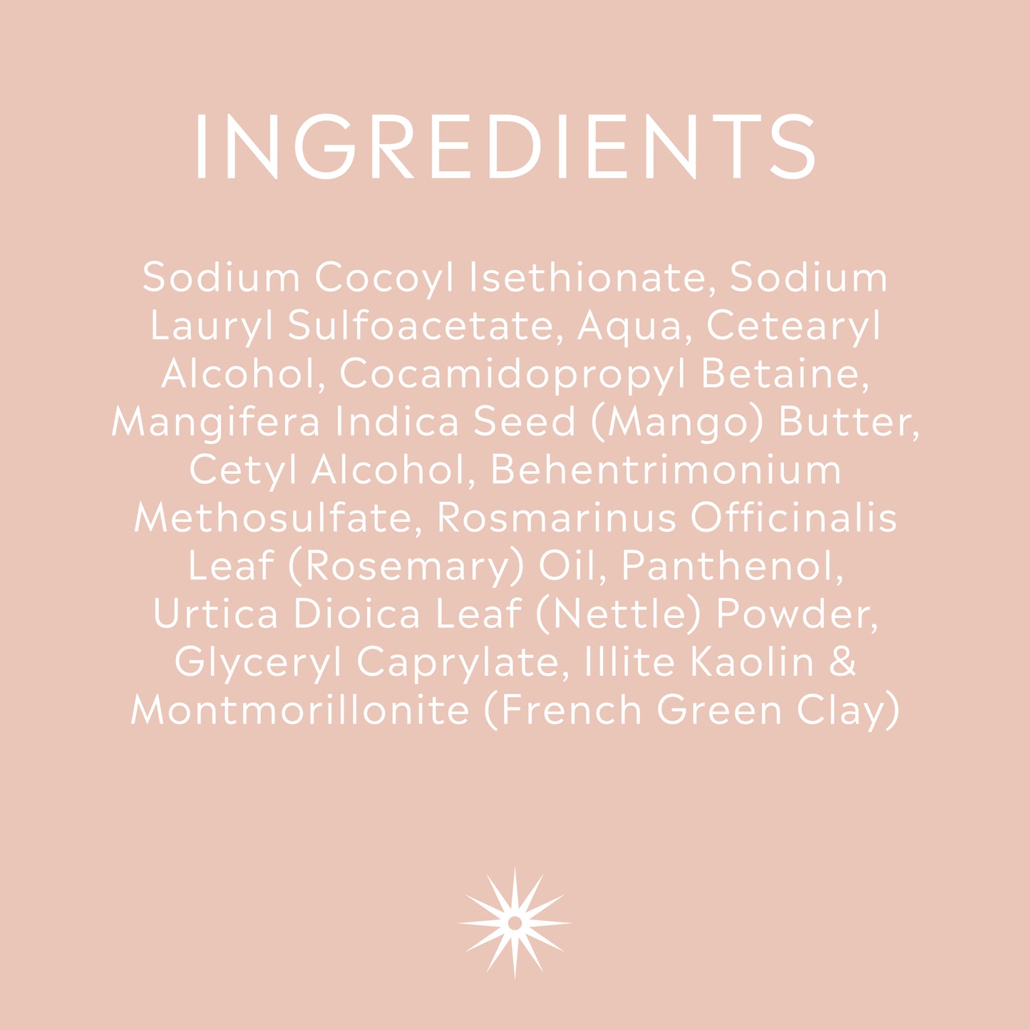 Ingredients for Green Gardens Shampoo