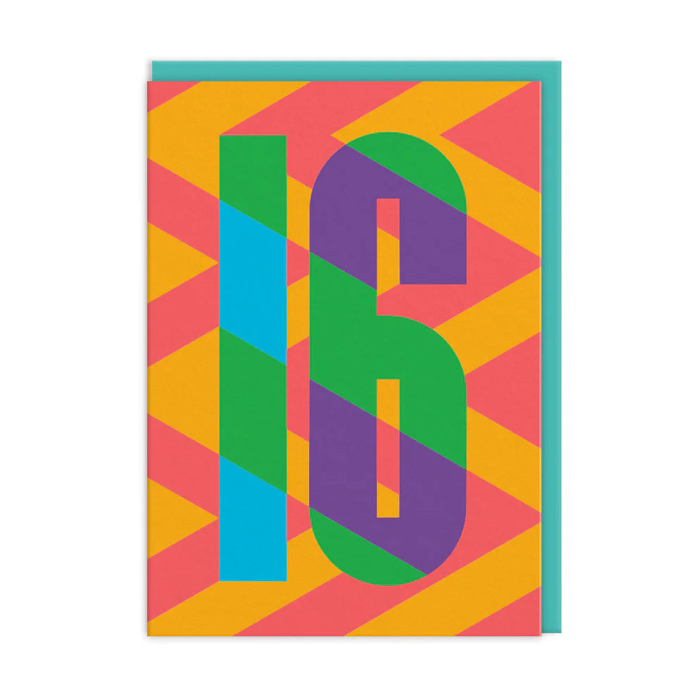 16th Birthday Card by Tim Sanders, UK Made