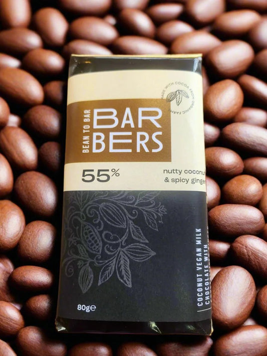 Mango, Cashew Nuts & Floral Finish Dark Chocolate 80% Bar.