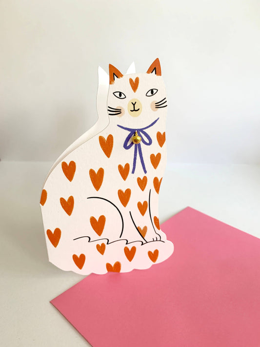 Recycled 300gsm G.F. Smith board cat card