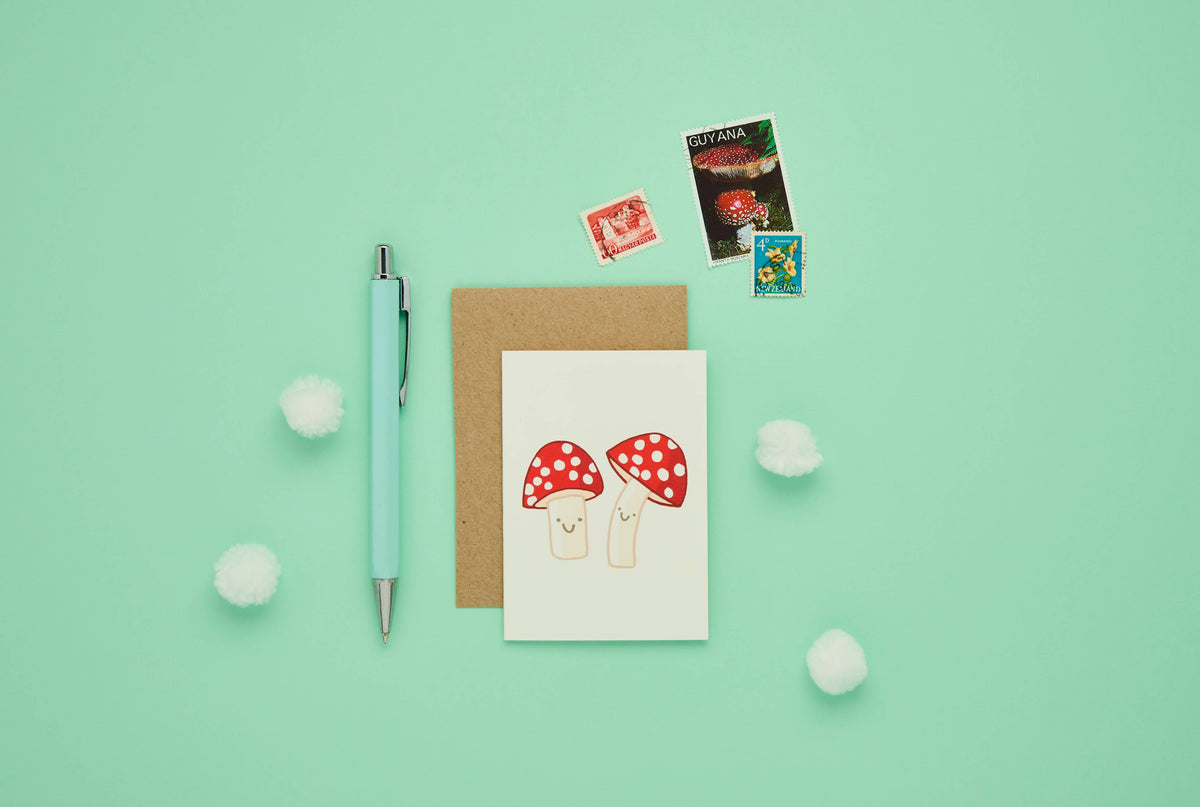 Eco-friendly mini greeting card for nature lovers