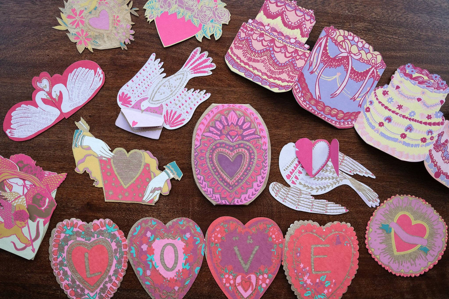 Screen printed bird card for invitations