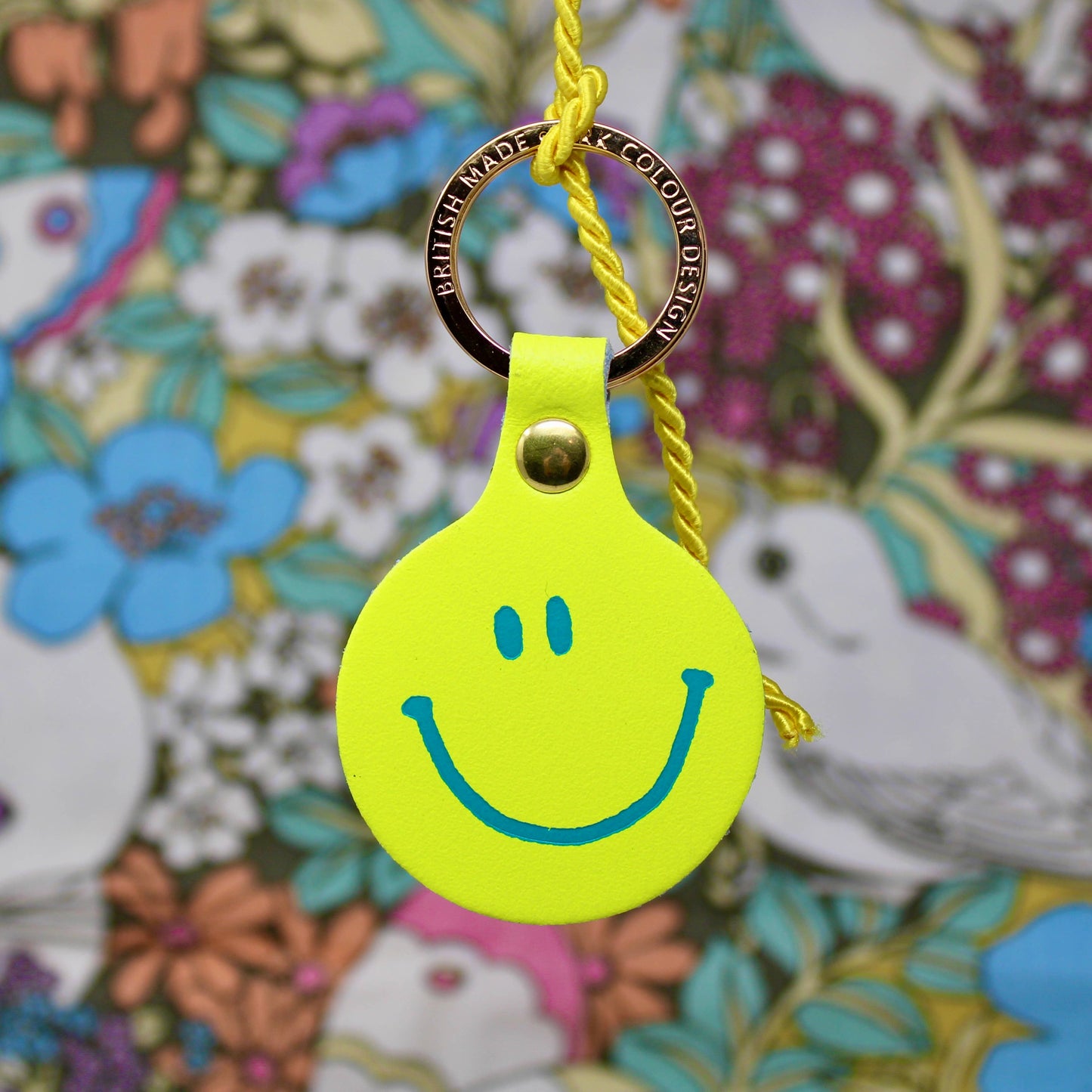 Feeling Lush Smiley Face Key Fob