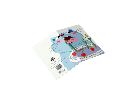 Inside detail of the sustainably sourced Make a Wish greeting card