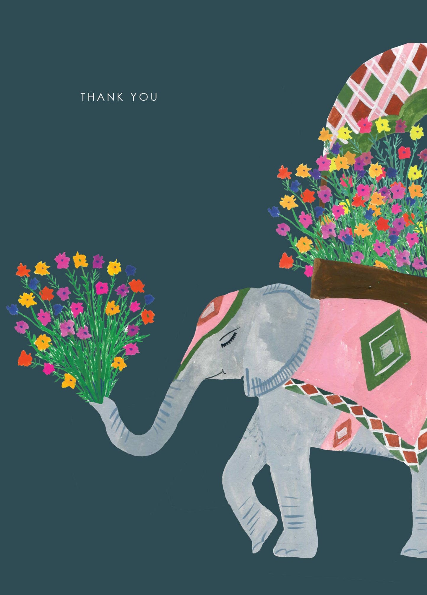 Thank You Elephant Greeting Card