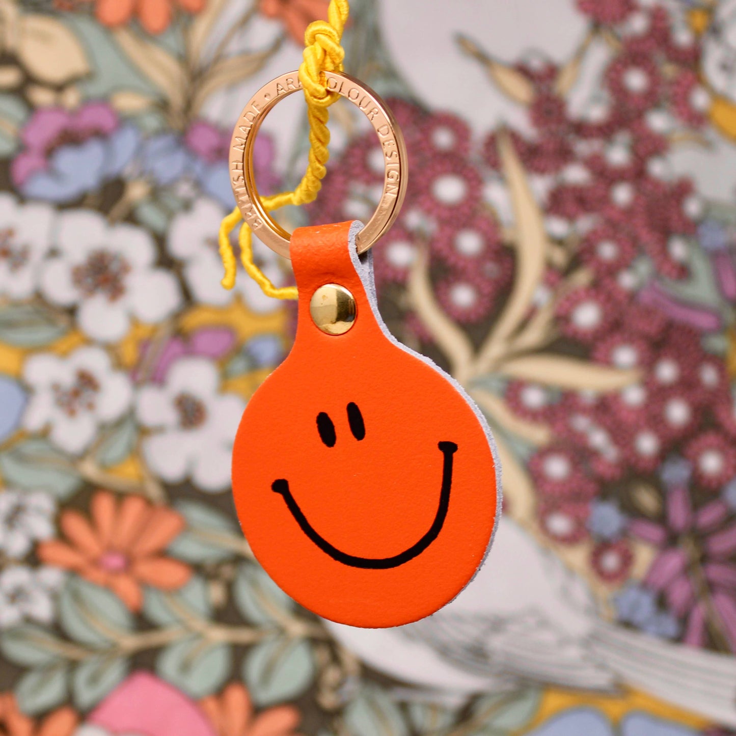 Feeling Lush Smiley Face Key Fob