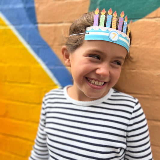 Eco-friendly DIY birthday crown kit, sustainable craft for creative fun