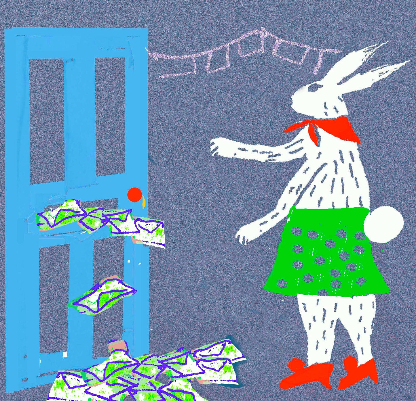 A3 Advent Calendar illustrated by Wini Tapp with 25 woodland Christmas vignettes, hanging ribbon and padded protection