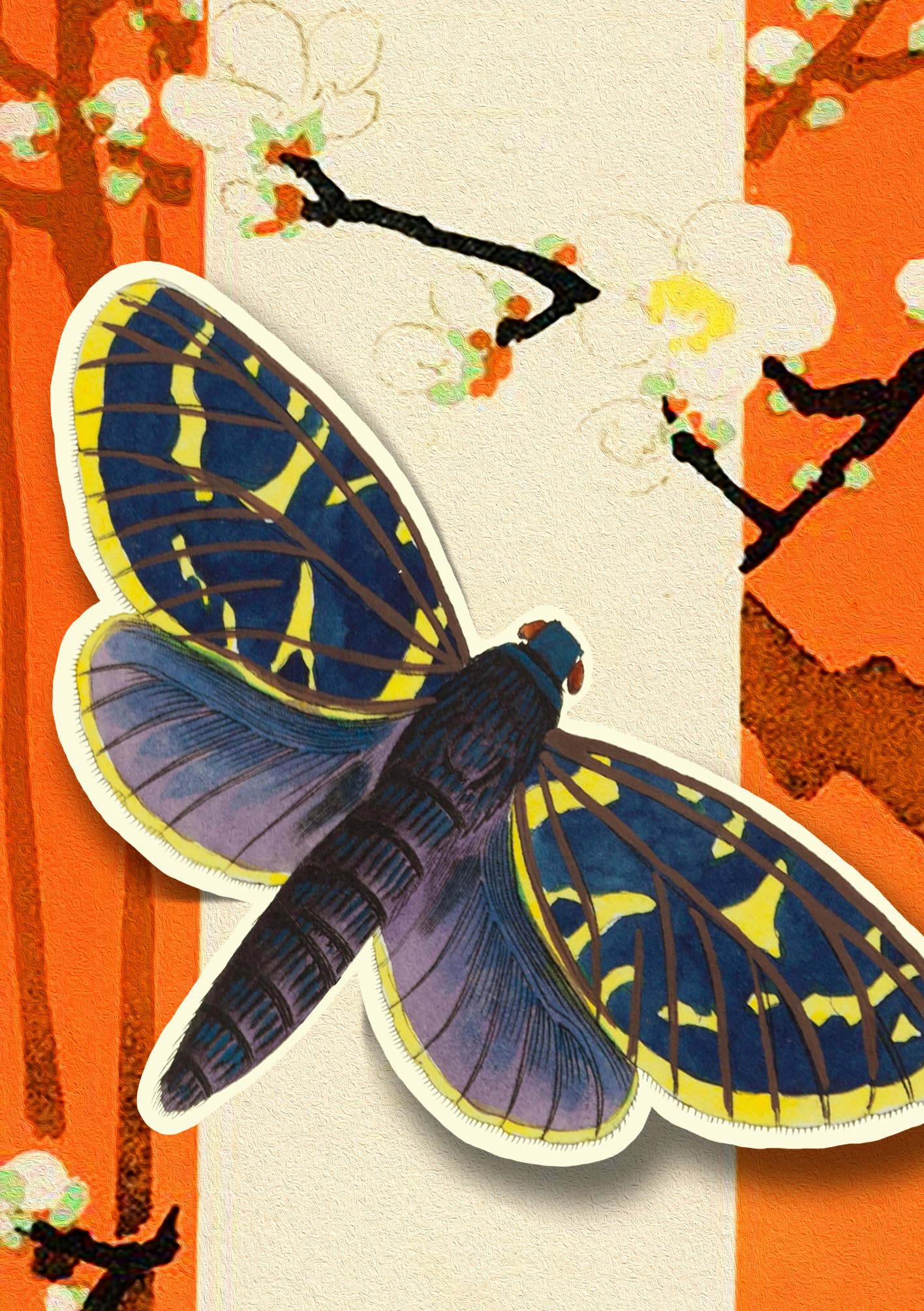 Sustainably sourced butterfly birthday card made in England