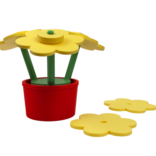 Eco-friendly colourful brick flower coaster set, recyclable packaging, B Corp certified