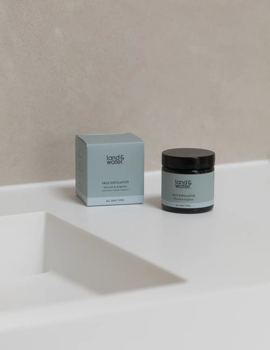 Vegan Land & Water Face Scrub, 55ml, Made in British Isles
