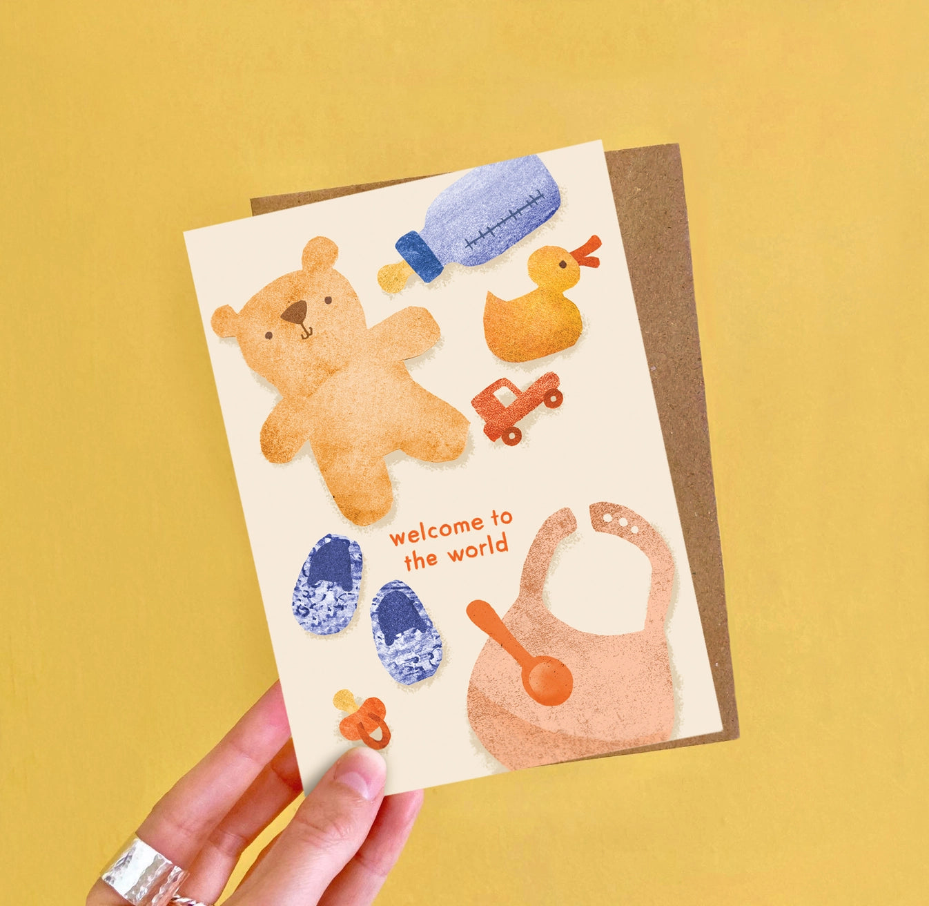Welcome To the World New Baby Card | Teddy Bear Greeting
