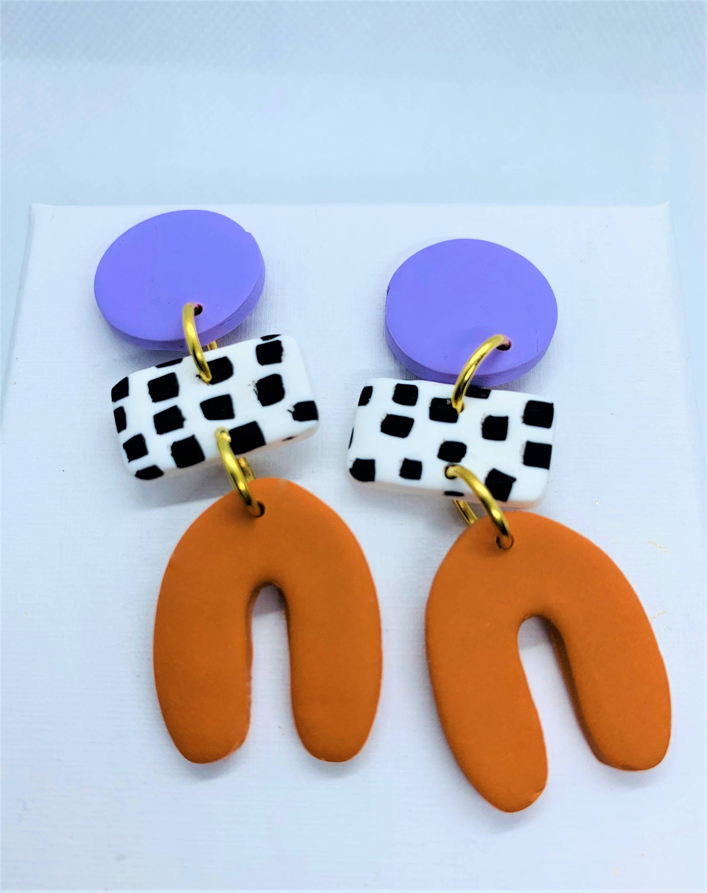 Dotty drop earrings, lifestyle shot