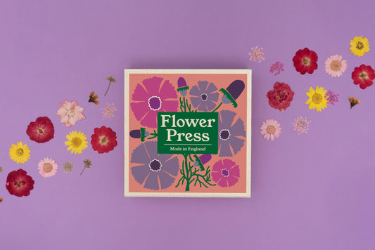 Flower press components including sugar paper and card octagons