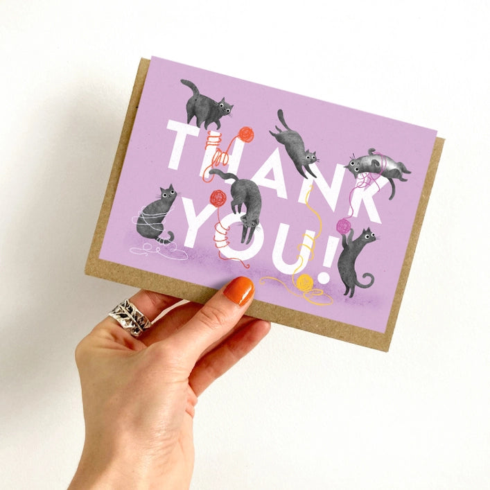 Thank You Cats Greeting Card