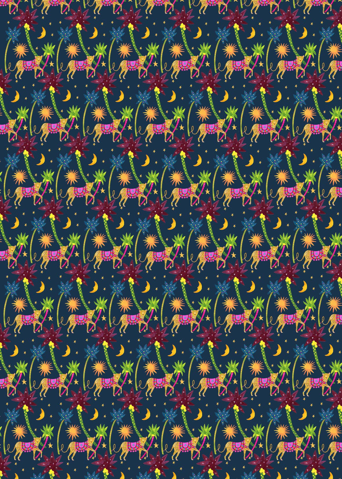 Midnight Leopard' Luxury Gift Wrap