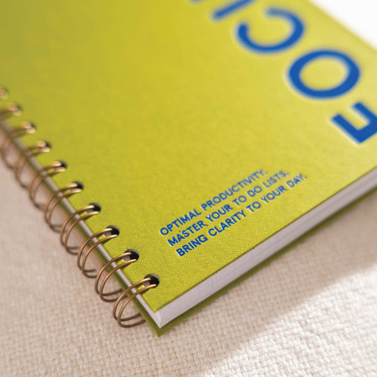 A5 hardback undated planner in earthy matcha green