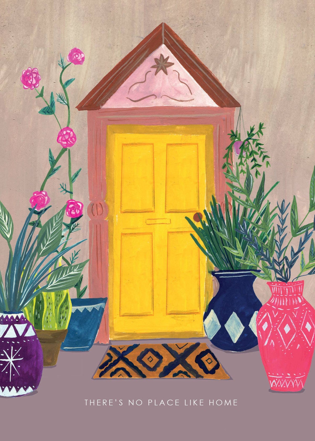 Sustainably sourced new home card with recycled kraft envelope