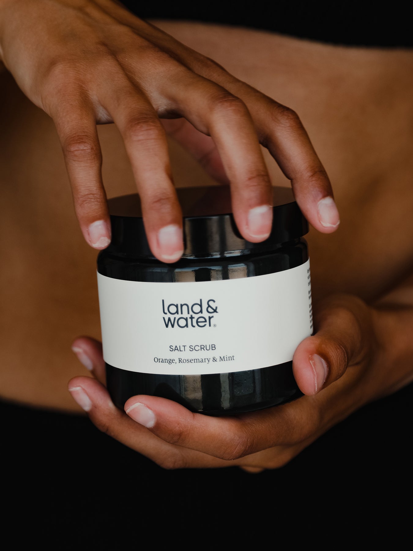 Eco-friendly Bath Salts jar with screw lid, ideal for a relaxing, natural bath experience.