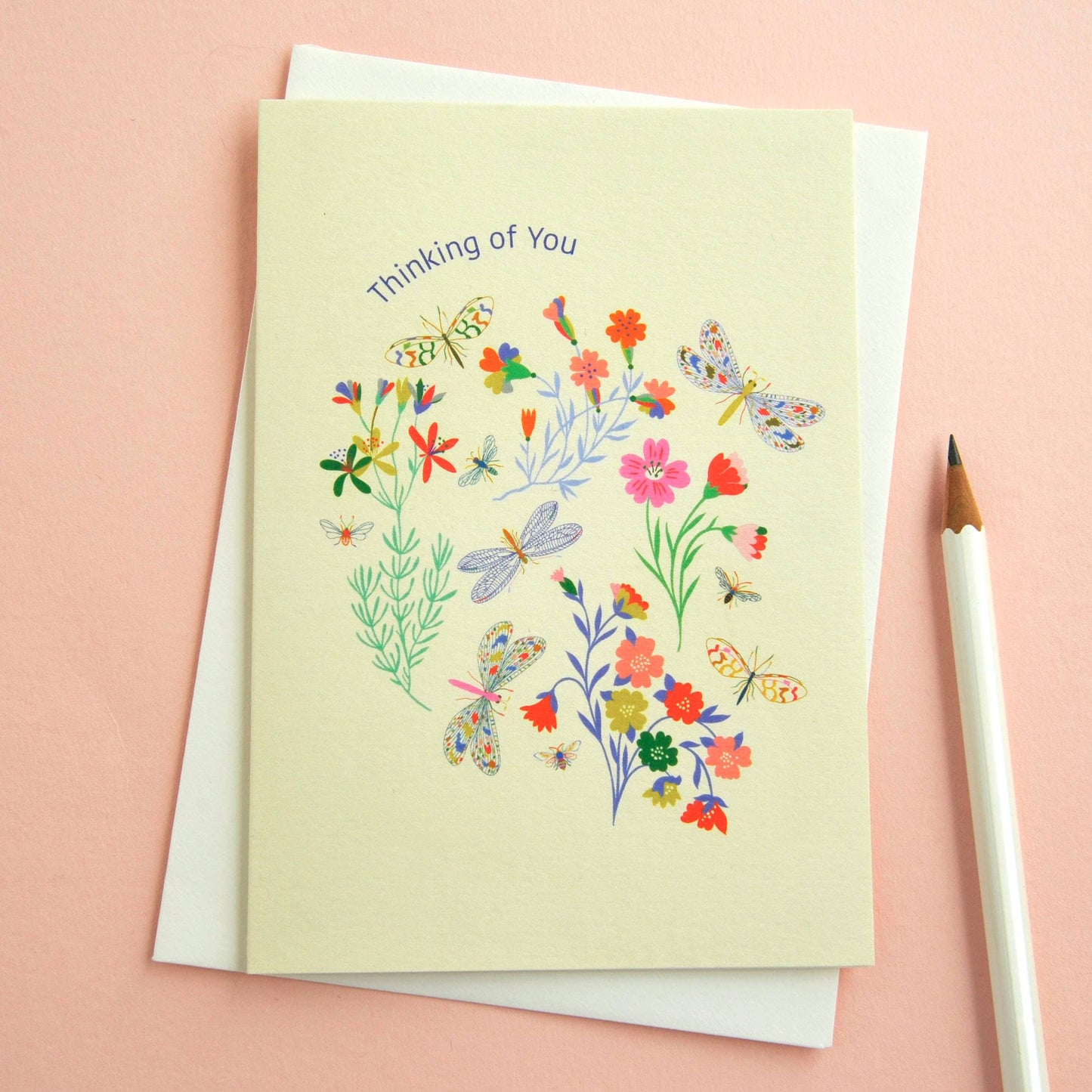 Sustainably Sourced Thinking Of You Sympathy Card with Cream Envelope